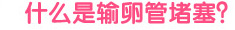 什么是输卵管堵塞？